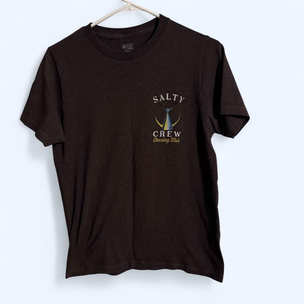 SALTY CREW T-shirt Men S Charcoal Tailed Fish Graphic Fishing Surf Outdoor